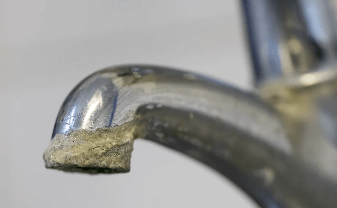 Limescale on tap